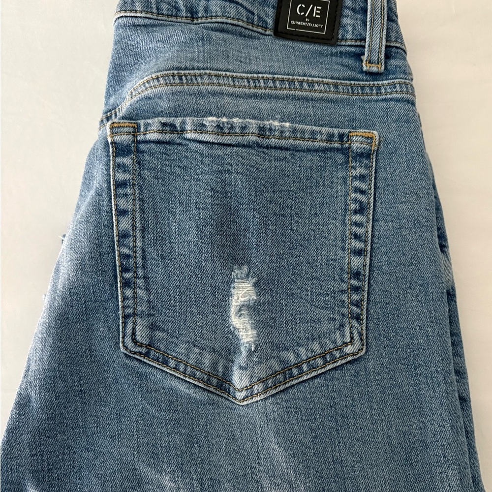 Current/Elliott Women's Blue Boyfriend Jeans